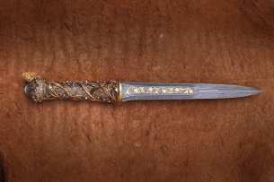 Severnaya korona нож ручной работы Весенний букет