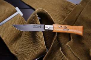 Opinel складной нож Opinel №4, углеродистая сталь, бук