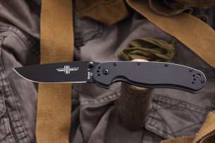 Ontario Нож складной RAT-1 Limited Edition Black Blade