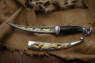 Severnaya korona нож ручной работы Подарок Хану