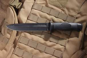 Mr.Blade Кованый охотничий нож Протектор (Protector) чёрный
