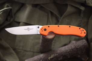 Ontario Нож складной RAT-1 Limited Edition Satin Blade Orange Handle D2 8867OR