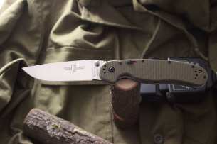 Ontario Полуавтоматический складной нож RAT-1A Assisted Satin Blade 8870OD