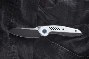 Custom Knife Factory НОЖ ИЗ СТАЛИ M390 складной нож CKF Ossom (Малышев, Ti, G10)
