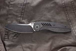 Custom Knife Factory НОЖ ИЗ СТАЛИ BOHLER M390 складной нож CKF Ossom (Малышев, Ti, CF)
