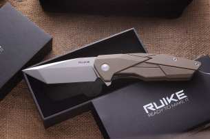 Ruike Нож Танто P138-W Бежевый