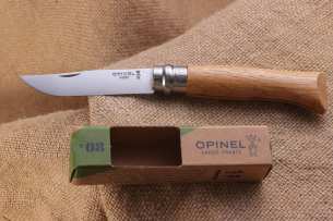 Opinel Opinel №8 нержавеющая сталь, дуб, в картонной коробке