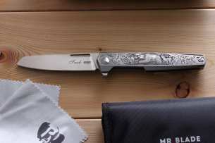 Mr.Blade НОЖ ИЗ СТАЛИ BOHLER M390 Нож SNOB (Медведь)