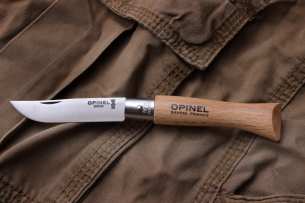 Opinel Складной нож Opinel №5, нержавеющая сталь,  бук