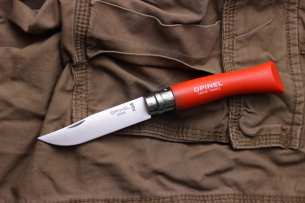 Opinel Opinel №7, нержавеющая сталь, оранжевый, блистер