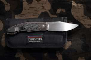 Custom Knife Factory НОЖ ИЗ СТАЛИ BOHLER M390 складной нож CKF Makosha PIZD Carbon