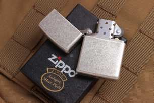 Zippo Zazhigalki  Зажигалка Antique Silver Plate ZIPPO 121FB