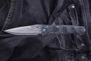 Mcusta Складной нож Elit Tactility 33 Layers Nickel Damascus Black