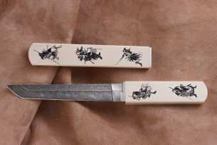 Severnaya korona Нож ручной работы Японские мотивы