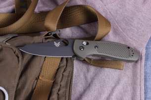 Benchmade Нож Griptilian 550 Black S30V, нейлон Olive Drab