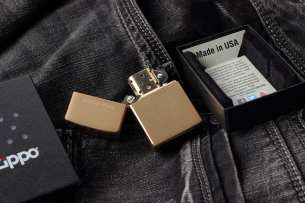 Zippo Zazhigalki  Зажигалка Brushed Brass
