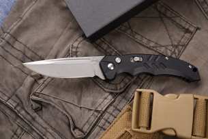 Boker Автоматический выкидной нож  Intension Black