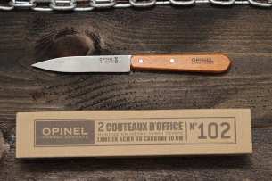 Opinel Набор Opinel из двух ножей N°102, углеродистая сталь, для очистки овощей