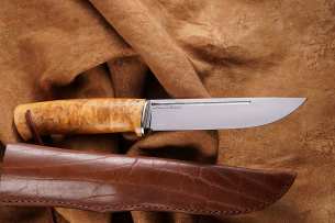 Sander Для охоты и рыбалки нож Лиман К-110,  карельская берёза