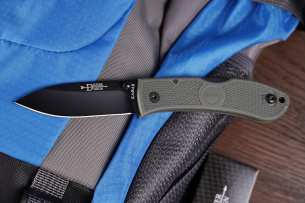 Ka-Bar Dozier Folding Hunter, foliage green
