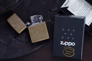 Zippo Zazhigalki  Зажигалка Antique Brass