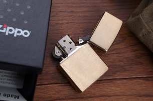 Zippo Zazhigalki  Зажигалка Brushed Brass (Латунь)