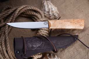Stalnyie Bivni Средний якутский нож карельская береза