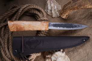 Stalnyie Bivni Средний якутский нож с откованным долом