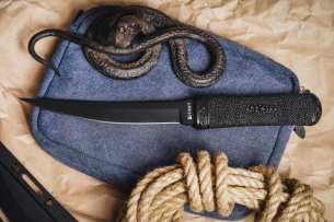 CRKT Нож с фиксированным клинком Hissatsu Black