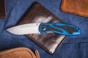 Kershaw Складной полуавтоматический нож Blur Blue Stonewash (Стоунвош)