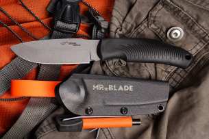 Mr.Blade Нож с фиксированным клинком Seal с огнивом (Orange Color)