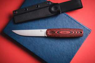 Owl Knife Нож с фиксированным клинком North-SF N690 Красная G10