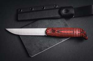 Owl Knife Нож с фиксированным клинком North M390 Красный G10