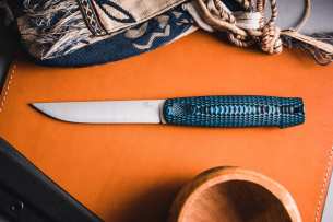 Owl Knife Нож с фиксированным клинком North-F Сучок N690 Black/Blue G10