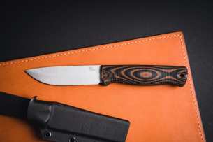 Owl Knife Нож с фиксированным клинком Hoot-F N690 Black/Orange G10