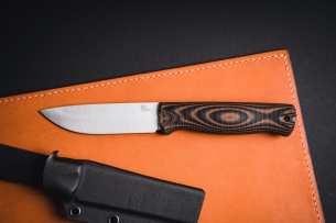 Owl Knife Нож с фиксированным клинком Hoot-F N690 Black/Orange G10
