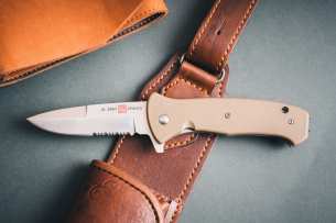 Al Mar Knives Складной нож Combo S.E.R.E. 2020 Tan