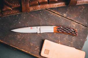 Al Mar Knives Складной нож 3.15" Honey Jigged Bone
