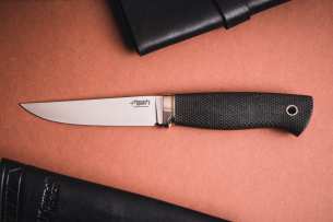 YUzhnyiy Krest Нож с фиксированным клинком Удобный Эксперт N690 Черная Микарта