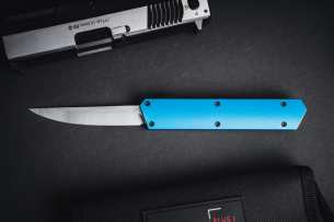 Boker Автоматический фронтальный выкидной нож Kwaiken OTF Blue