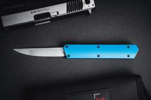 Boker Автоматический фронтальный выкидной нож Kwaiken OTF Blue