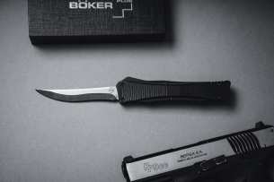 Boker Автоматический фронтальный выкидной нож Lhotak Eagle D2