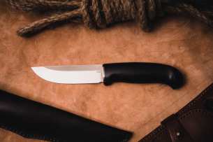 Sander Нож туристический Нож с фиксированным клинком Барбус, M390, Граб