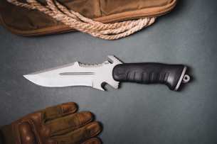 Saro Нож с фиксированным клинком Катран