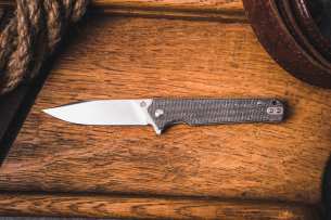 QSP Складной нож Mamba V2 Black Micarta