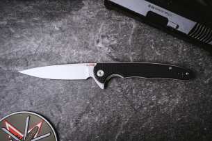 CJRB Складной нож Briar Черный G10