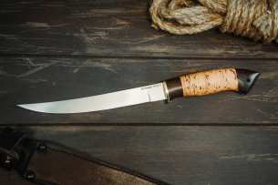 Kuznitsa Koval Нож с фиксированным клинком Филейный 110Х18, Дерево