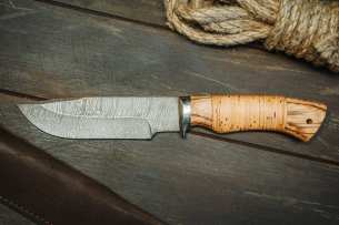 Kuznitsa Koval Нож с фиксированным клинком Барс Дамаск