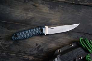 Wolf Age Volchiy Vek  Нож с фиксированным клинком Blackbird n690 Satin G10 Black\blue 